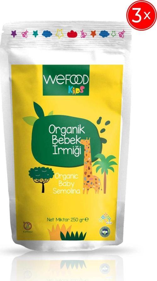 Kids Organik Irmik ( Bebek Irmiği 250 Gr ) 3'Lü