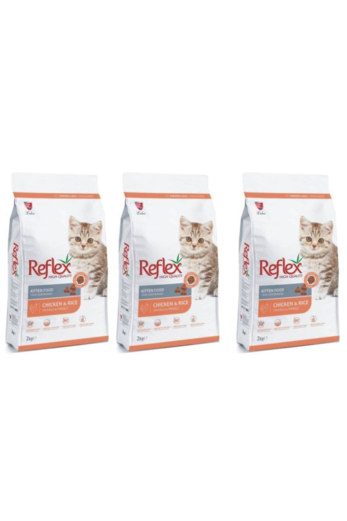 Yavru Kedi Kuru Maması Tavuklu Kitten (3x2 Kg.)