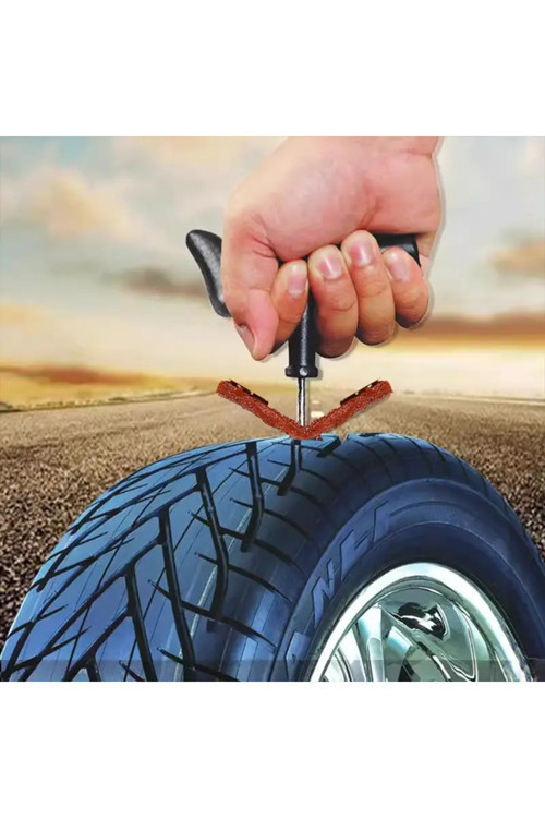 10 Parça Tubeless Lastik Tamir Kiti – Oto & Motosiklet Acil Lastik Onarım Seti