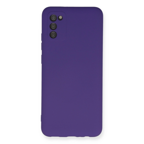 Galaxy A03S Kılıf Nano İçi Kadife Silikon - Mor