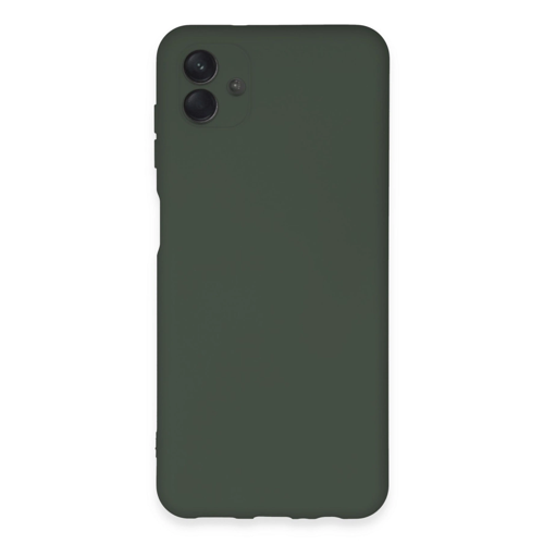 Galaxy A04E Kılıf Nano İçi Kadife Silikon - Koyu Yeşil