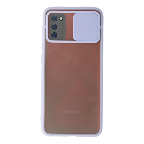 Galaxy A03S Kılıf Palm Buzlu Kamera Sürgülü Silikon - Lila