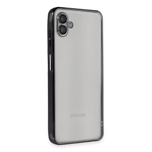 Galaxy A04 Kılıf Lensli Silikon - Siyah