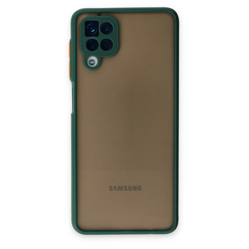 Galaxy A12 Kılıf Montreal Silikon Kapak - Yeşil