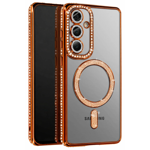 Galaxy A57 5G Joke Simli Magneticsafe Kılıf - Turuncu