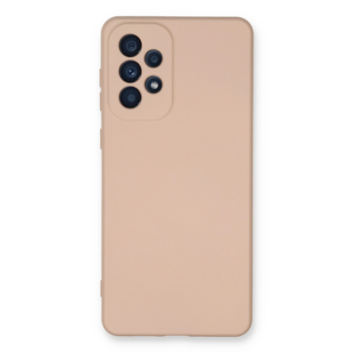 Galaxy A73 5G Kılıf Nano İçi Kadife Silikon - Pudra