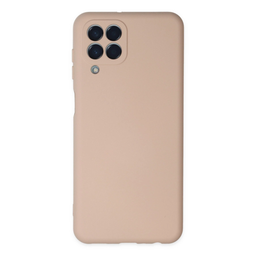 Galaxy M33 Kılıf Nano İçi Kadife Silikon - Pudra