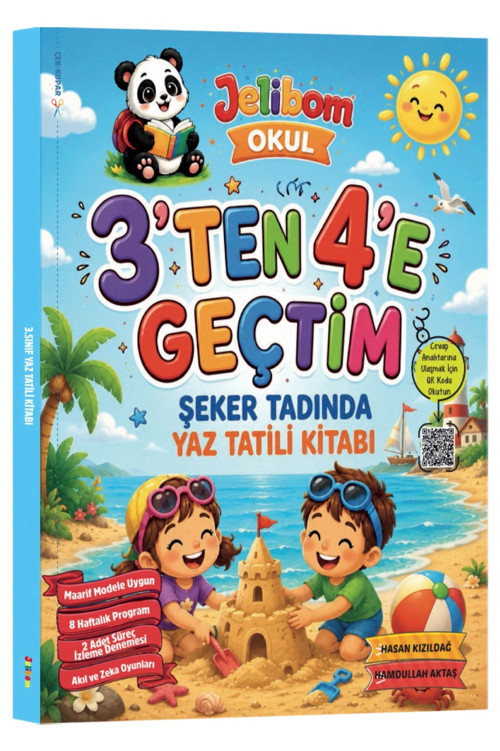 3'ten 4'e Geçtim Şeker Tadında Yaz Tatili Kitabı