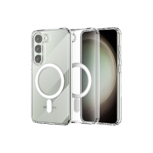 Galaxy S23 Kılıf Magneticsafe Şeffaf Silikon - Şeffaf