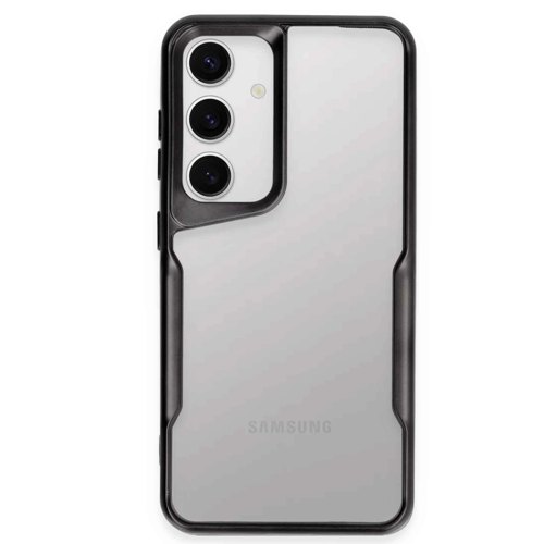 Galaxy S24 Kılıf Boyi Silikon Kapak - Siyah