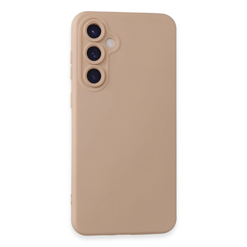 Galaxy S24 Kılıf Nano İçi Kadife Silikon - Pudra