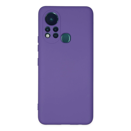 İnfinix 11S Kılıf Nano İçi Kadife Silikon - Mor