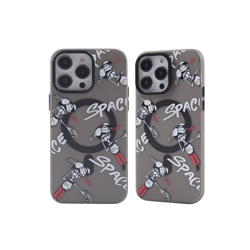 İphone 12 Kılıf Apollo Magneticsafe Desenli Kapak - Apollo Siyah - 3