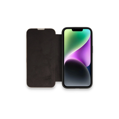 İphone 14 Kılıf Dolpin Kapaklı - Siyah