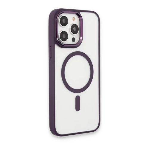 İphone 15 Kılıf Room Magneticsafe Silikon - Derin Mor