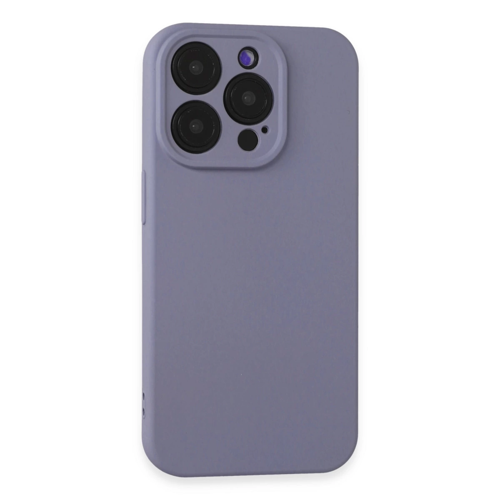 İphone 15 Kılıf Nano İçi Kadife Silikon - Lila