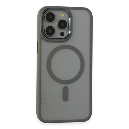 İphone 15 Kılıf Room Magneticsafe Silikon - Gri