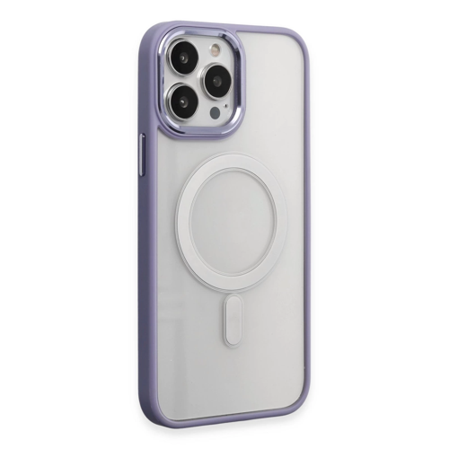 İphone 15 Kılıf Room Magneticsafe Silikon - Lila