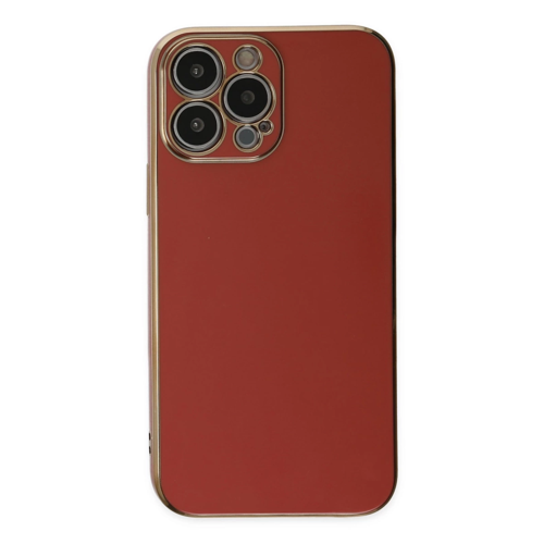 İphone 15 Kılıf Volet Silikon - Kırmızı