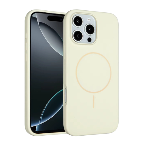 İphone 16 Kılıf Jully Magsafe Kapak - Bej