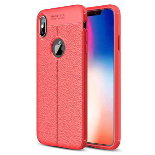 İphone Xs Kılıf Auto Focus Kapak - Kırmızı