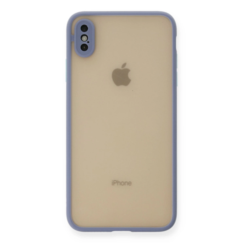 İphone Xs Kılıf Montreal Silikon Kapak - Gri