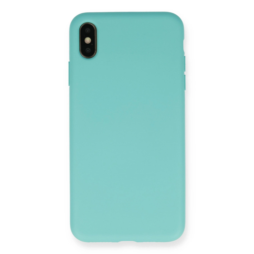 İphone Xs Kılıf Nano İçi Kadife Silikon - Turkuaz