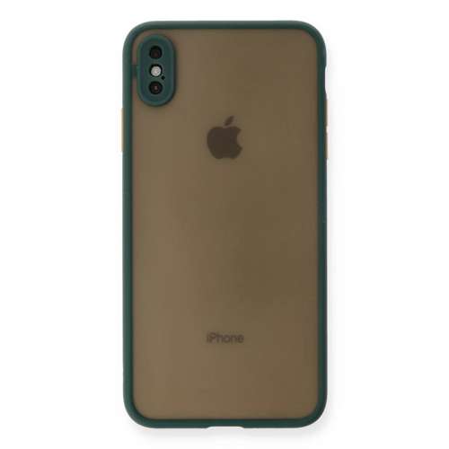 İphone Xs Kılıf Montreal Silikon Kapak - Yeşil