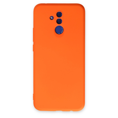 Mate 20 Lite Kılıf Nano İçi Kadife Silikon - Turuncu