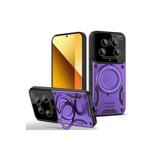Mi 14 Kılıf Joy Lens Standlı Kapak - Mor