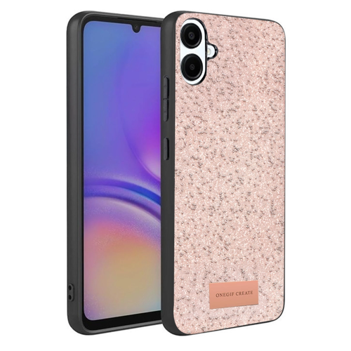 Onegif Galaxy A07 4G Bright Simli Kapak - Pembe