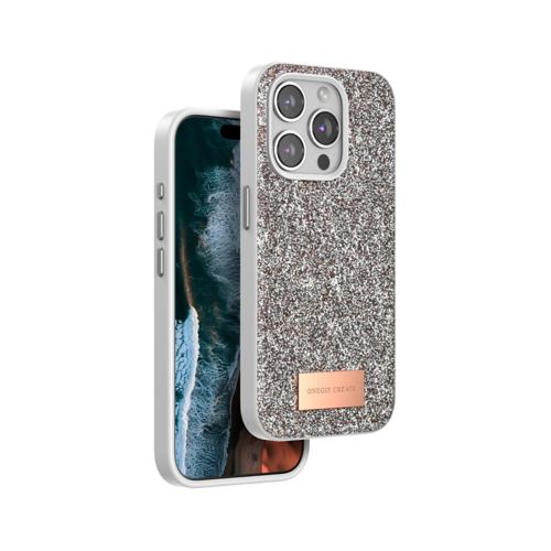 Onegif İphone 15 Bright Simli Kapak - Gold