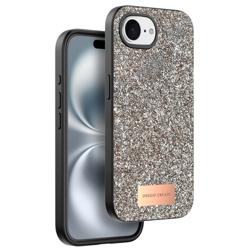 Onegif İphone 16E Bright Simli Kapak - Gold