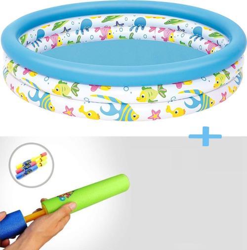 Su Pompasıyla Bestway 51008, 3 Boğum Desenli Çocuk Havuzu