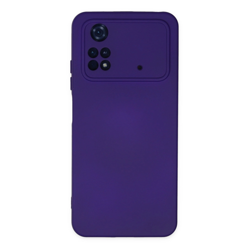 Poco M4 4G Kılıf Nano İçi Kadife Silikon - Mor