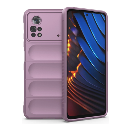 Poco X4 5G Kılıf Optimum Silikon - Mor