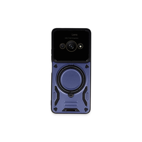 Poco C61 Kılıf Joy Lens Standlı Kapak - Lacivert