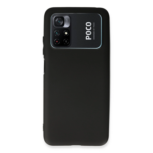 Poco M4 4G Kılıf First Silikon - Siyah
