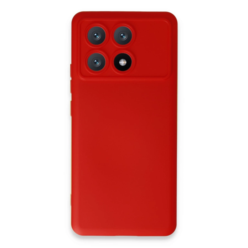 Poco X6 Kılıf Nano İçi Kadife Silikon - Kırmızı