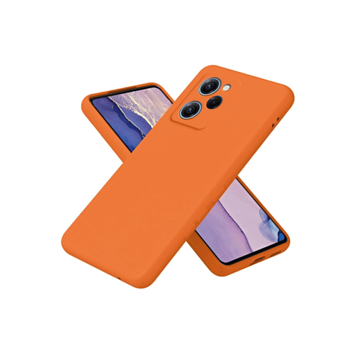 Poco X5 5G Nano İçi Kadife Silikon - Turuncu