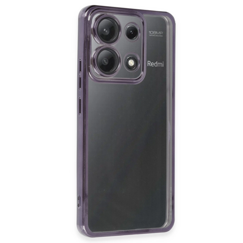 Poco X6 Kılıf Lensli Silikon - Mor