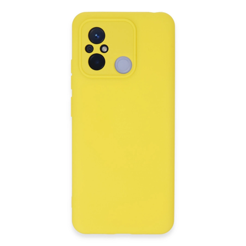 Redmi 12C Kılıf Nano İçi Kadife Silikon - Sarı