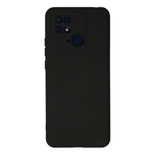Redmi 10C Kılıf Nano İçi Kadife Silikon - Siyah