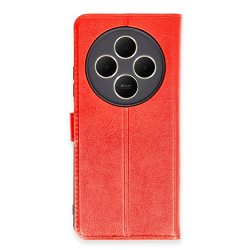 Redmi 14C Kılıf S Kapaklı Kılıf - Kırmızı