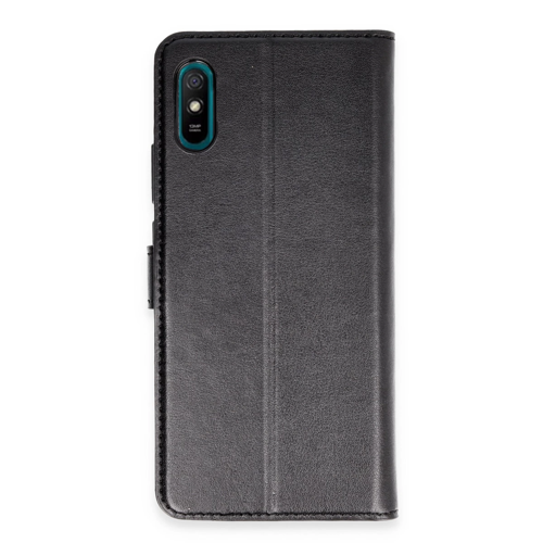 Redmi 9A Kılıf S Kapaklı Kılıf - Siyah