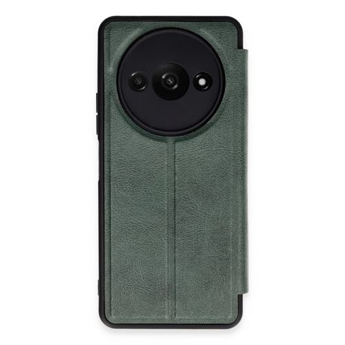 Redmi A3 4G Kılıf Flip Cover - Koyu Yeşil