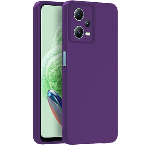 Redmi Note 12 5G Kılıf Nano İçi Kadife Silikon - Mor