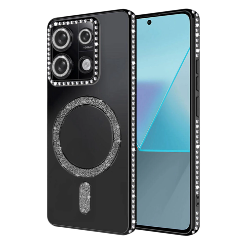 Redmi Note 13 4G Joke Simli Magneticsafe Kılıf - Siyah