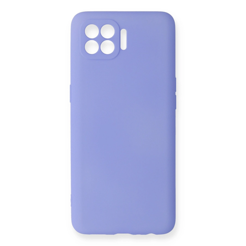 Reno 4 Lite Kılıf First Silikon - Lila