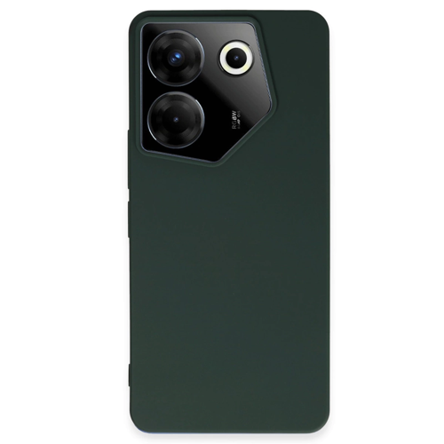 Tecno Camon 20 5G Kılıf First Silikon - Koyu Yeşil